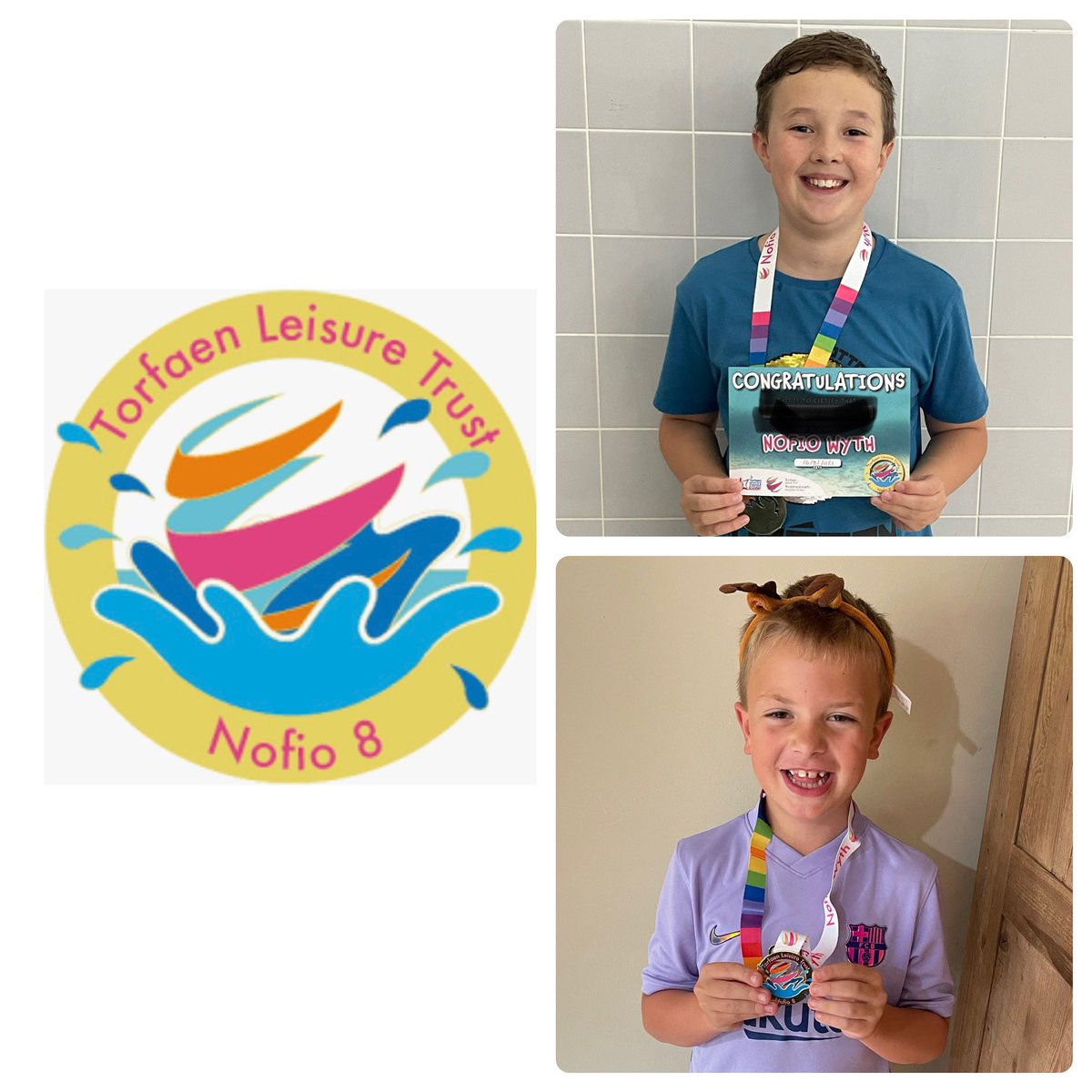 After recently launching our nofio 8 programme as a progression from nofio 7 or wave 7! It was fab to see our first swimmers pass! Well done Evan and charlie! @TorfaenLeisureT <a href="/SwimWales/">Swim Wales</a> <a href="/1ianrosser/">Ian Rosser</a> <a href="/PaulMcRae5/">Paul McRae</a>