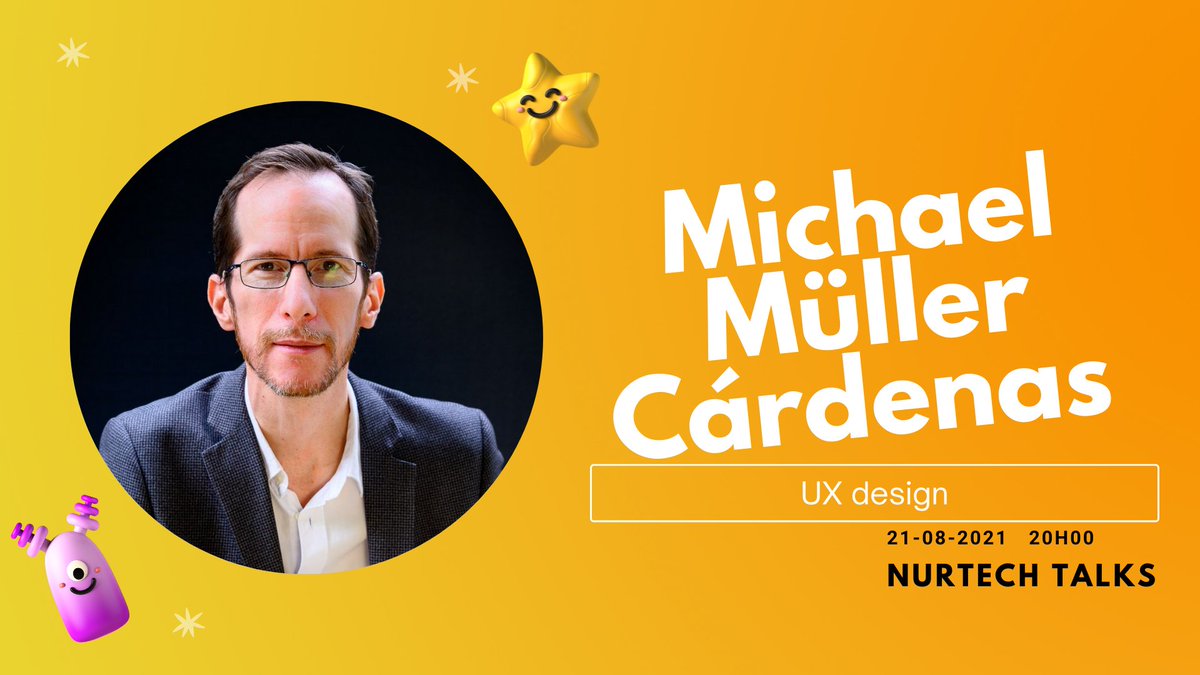 nurTech_project's tweet photo. #nurTechTalks
💡  UX design
🗓️ 21-ago-2021
⏱️ 20h00
🔗https://t.co/YTXM9o7ouk
👩‍🏫 Michael Müller Cárdenas  @mullercardenas https://t.co/FxLBsFqwtR