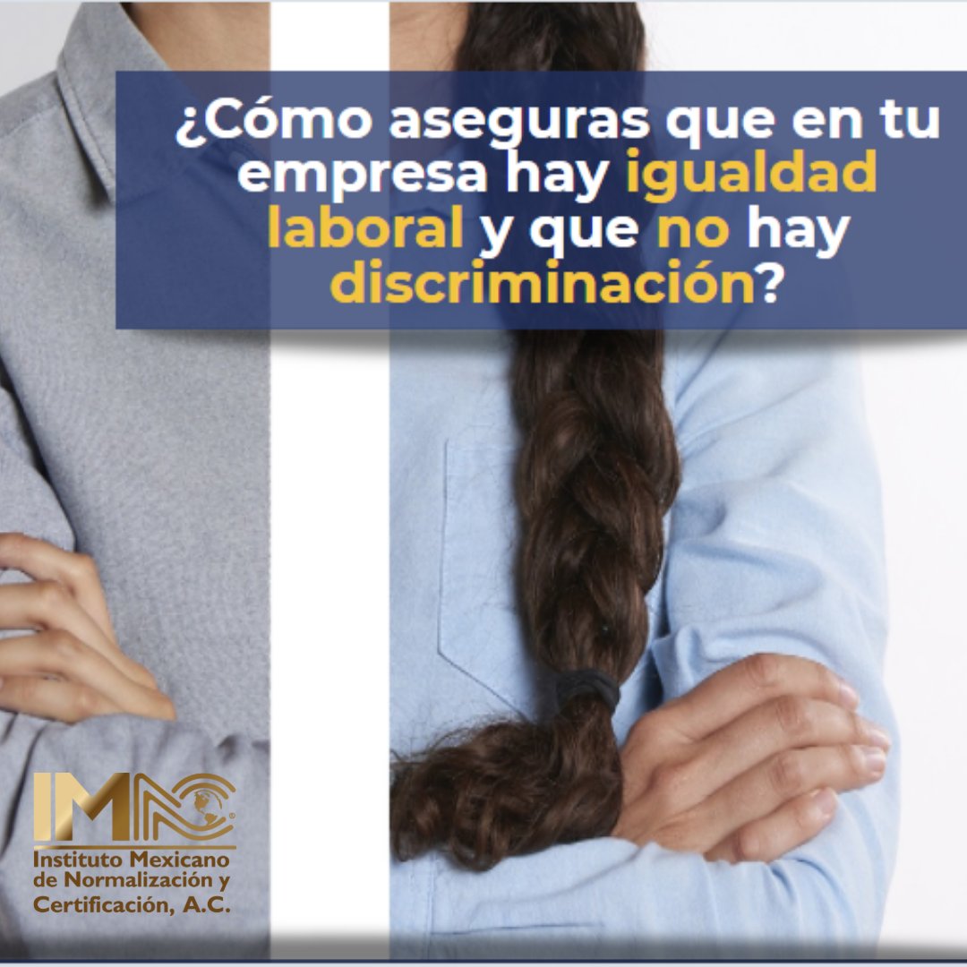 IMNC_MX's tweet photo. ¡Cualquier Organización puede certificarse bajo la normativa Mexicana NMX-R-025-SCFI-2015 en Igualdad Laboral y No Discriminación! 

#igualdad
#equidad 
#género
#igualdadlaboral
#r025
#igualdaddegénero
#igualdaddeoportunidades
#generaciónigualdad
#igualdadsocial
#certificación https://t.co/bZvBegYaNZ