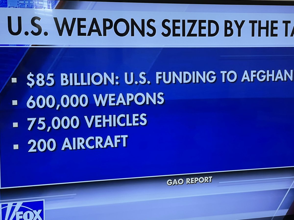The Biden Administration lost this much equipment to an adversary. All of them need to resign immediately. This is not acceptable on any level.