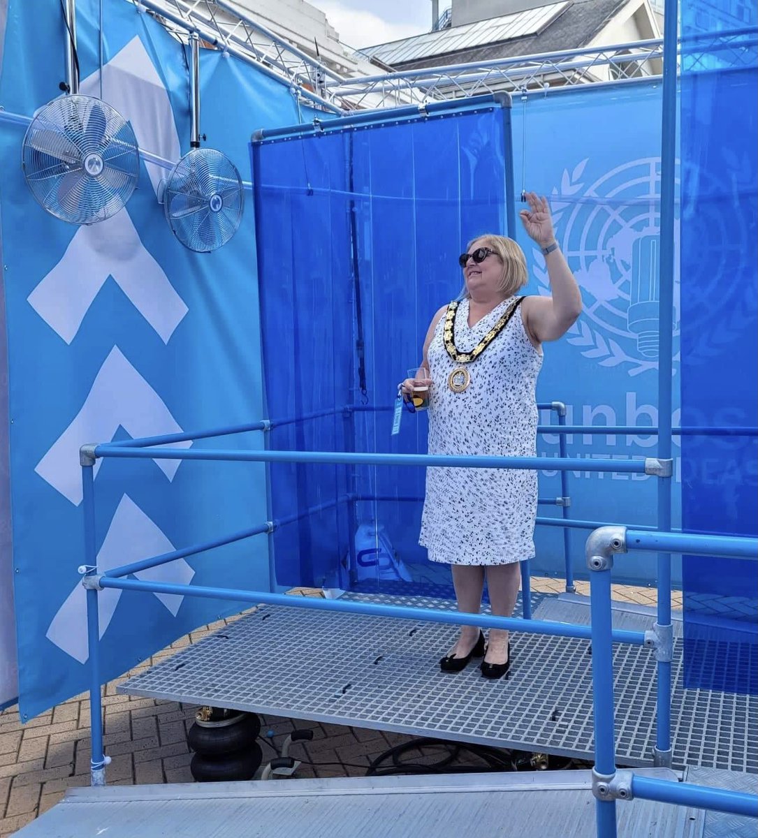 ChelmsMayor's tweet photo. In the High Street today for a unique experience that is #UNBOSI Marble run. Difficult to describe but Iโd say it was a #creative, #interactive, #artistic, #streetperformance event. Make of that what you will but DO go and try it ๐ https://t.co/FTaGwC50Sj