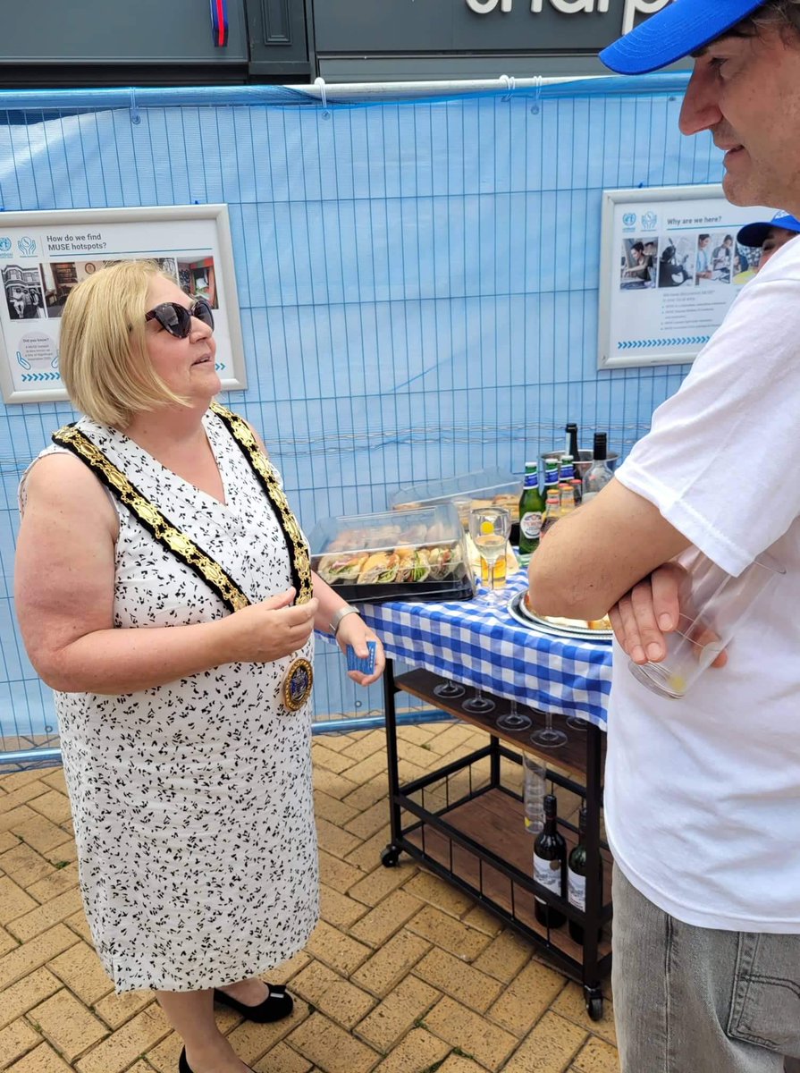 ChelmsMayor's tweet photo. In the High Street today for a unique experience that is #UNBOSI Marble run. Difficult to describe but Iโd say it was a #creative, #interactive, #artistic, #streetperformance event. Make of that what you will but DO go and try it ๐ https://t.co/FTaGwC50Sj