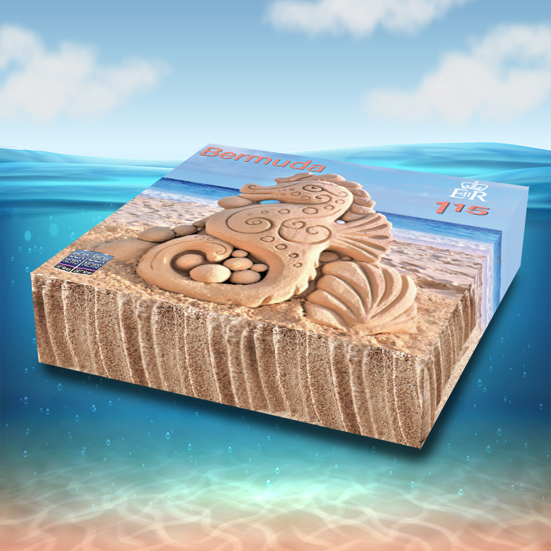 BernewsTech's tweet image. A #3DCube look at the new stamp series issued by the #Bermuda Post Office which features the Bermuda #Sandcastle Competition &amp;amp; showcases the talents of local artist Hannah Emmerson
