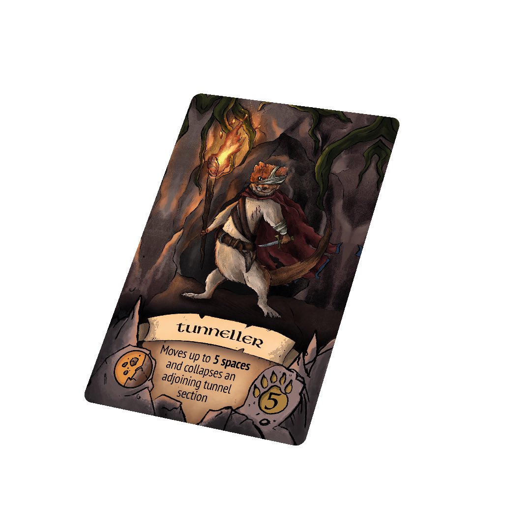 You’d really rather not meet this fella in the tunnels. Get your health and duelling skill up just in case though! #boardgames #boardgame #eurogames #tabletopgames #boardgameart