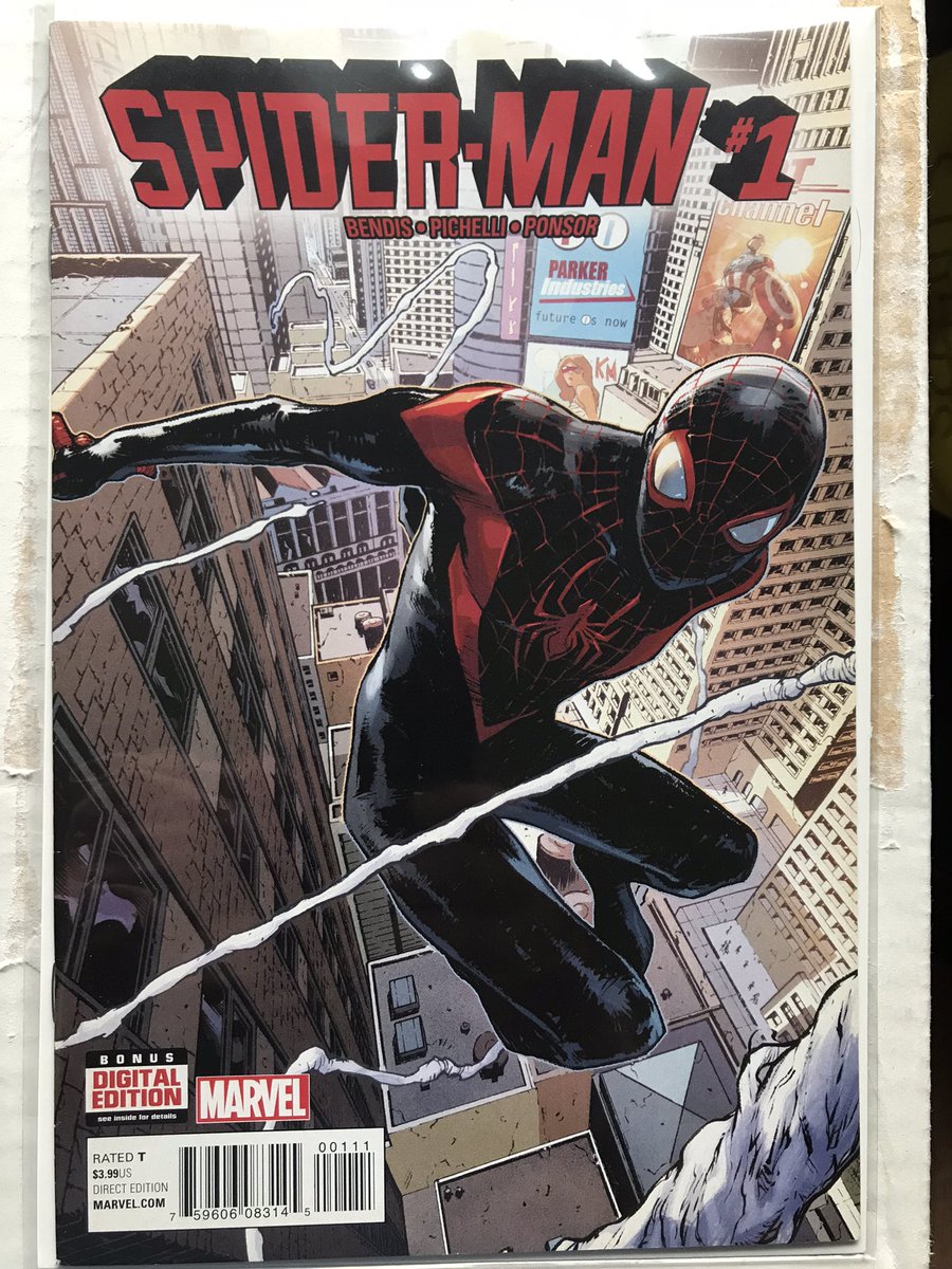 Spider-Man #1

Miles Morales joins the 616 universe!

#letssharecomics https://t.co/RGsl2j1LFj