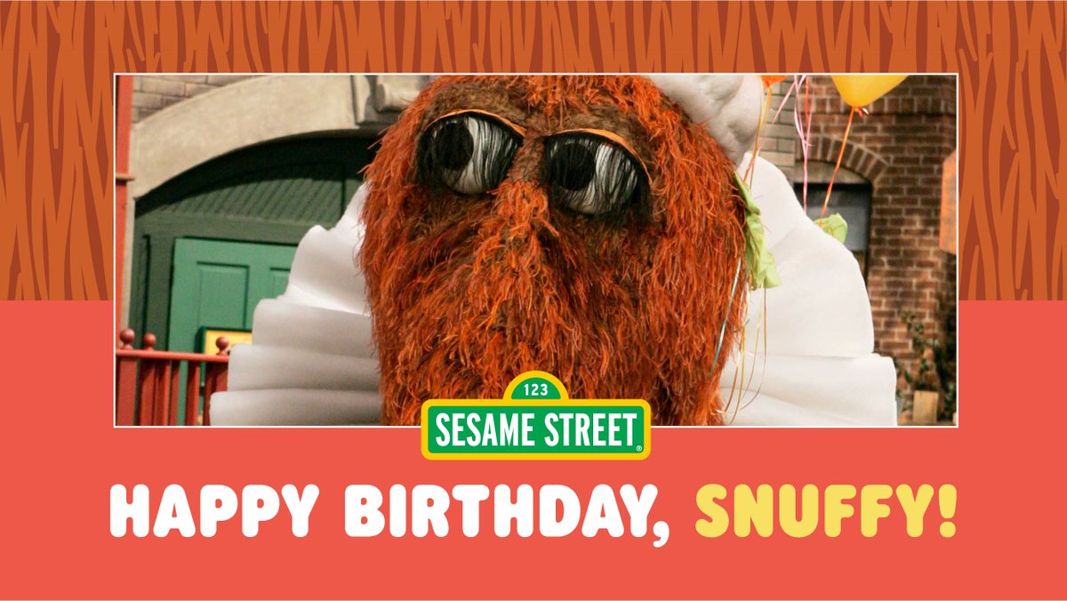 Happy Birthday to our lovable and kind friend Snuffy! 🎉🎈🎂 #HappyBirthdaySnuffy