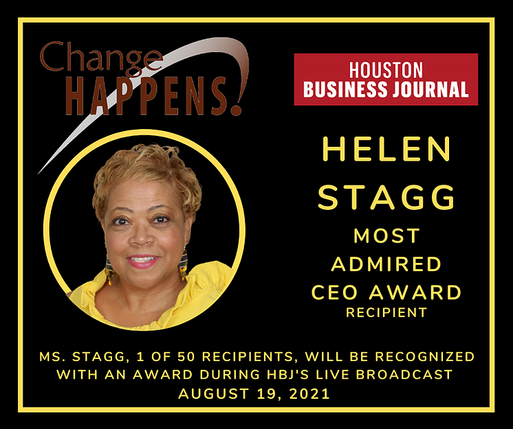 civichearttx's tweet photo. Congratulations to Helen Stagg, CHange Happens CEO, on being recognized as one of the Most Admired CEOs by Houston Business Journal. #HBJCEO #ChangeHappens https://t.co/XqJR4qmbfU