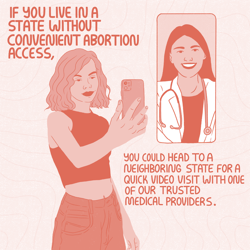 carafem's tweet photo. Do you live in a state with restrictive abortion laws? @carafem can help! We’re making it easy to receive high quality, medically supported abortion care over state lines.

Give us a call at 1-855-SAY-CARA if you’re interested in scheduling an appointment🗓️ 

🎨 by @shegotthepink https://t.co/49YIs2bpMO