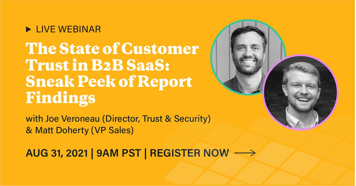 conveyor's tweet photo. Join us as we reveal benchmark data on how B2B #SaaS companies are responding to security reviews + get first access to the report: https://t.co/8CN0QGHQID
#informationsecurity #infosec #datasecurity https://t.co/bokUKbRXuq