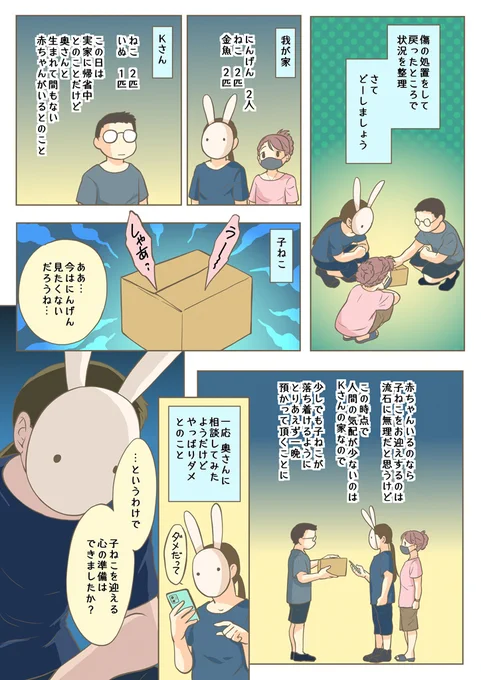 子ねこを保護した時のことを描いてみた。2/2 