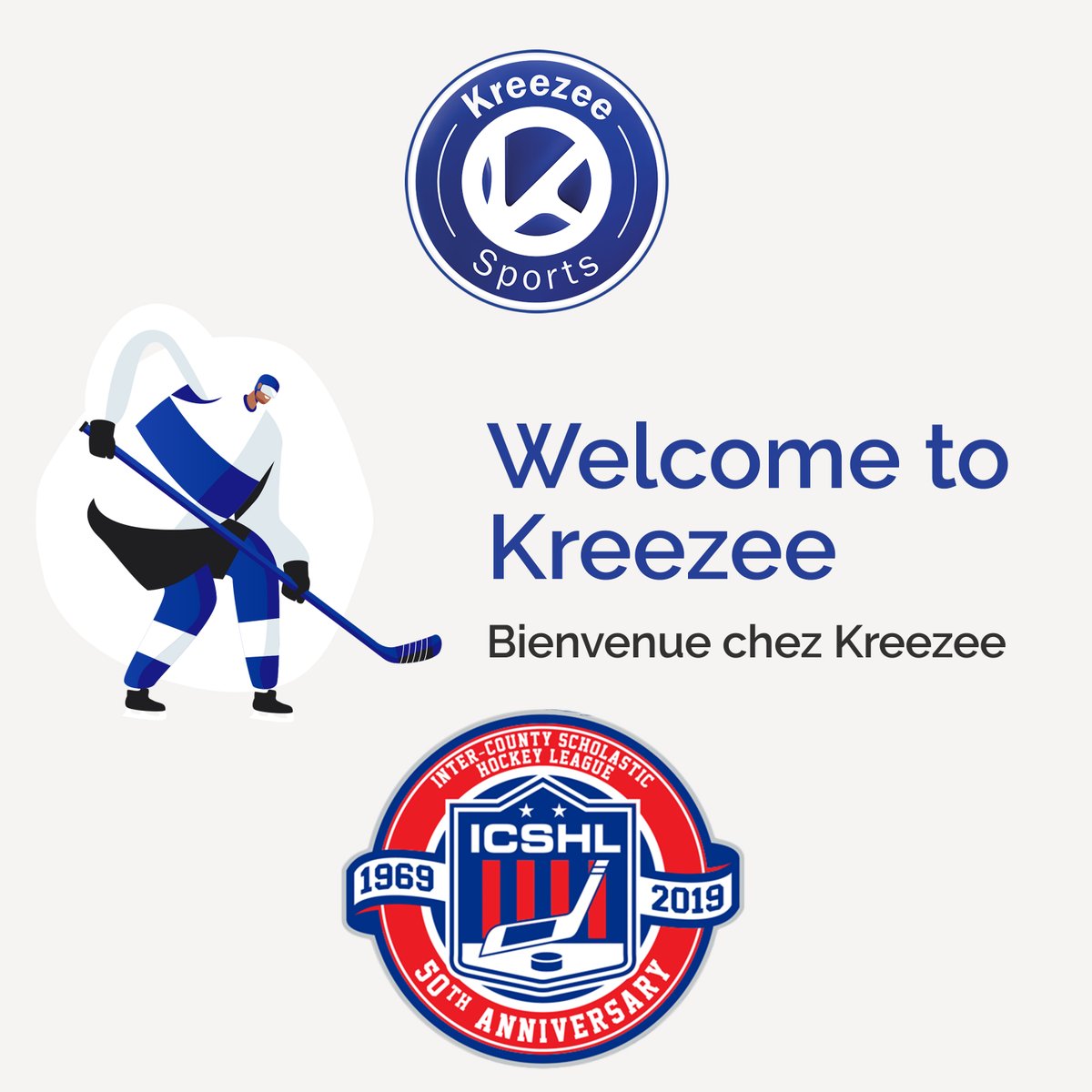 Kreezee Sports is proud to have ICSHL as a new customer. Welcome to the Kreezee family and have a great season! 👊🏽

#Sports #SportManagement #Hockey