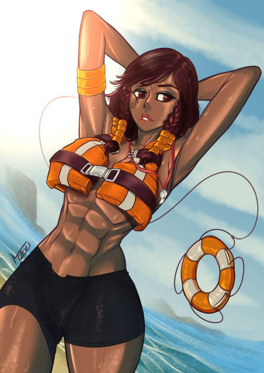 Amargonzart's tweet photo. Do you need somebody to rescue you?⛑️🔥🌊
#pharah #Overwatch2 #overwatch #Videogame #saveguard #nsfw #ebonygirl #digitalart #digitaldrawing #sexysaveguard #beach #SummerVibes #SummerTime https://t.co/BQ6hybBVzC