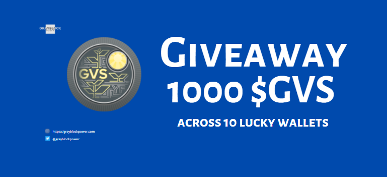 GrayblockPower's tweet photo. 💰 Grayblock Vietnam Solar Tokens  - AIRDROP💰

🌎 Enter Gleam https://t.co/jkP4O74VOz

🌏 Join https://t.co/H2jBea7dGt

🔁 Like &amp; Retweet this post

🚀 Total Reward: 1000 $GVS tokens @ $1/GVS

💥 Ten winners to be selected!

#Airdrop #GVS #airdrops #giveaway #DeFiYieldProtocol https://t.co/jBcQqt4DG4