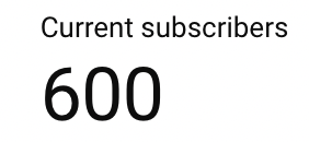 Thank you all so much for 600 subscribers on my channel!