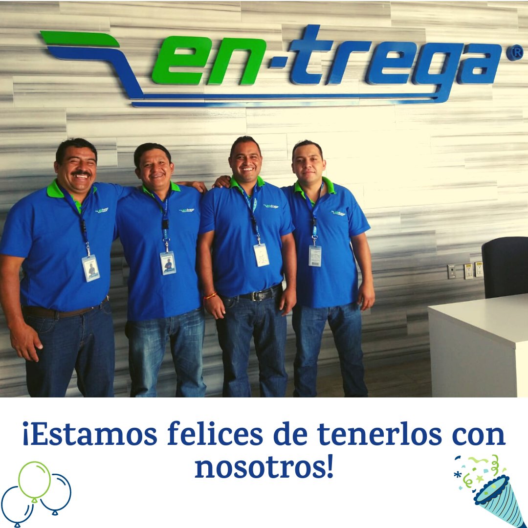 En_trega's tweet photo. En En-trega, extendemos nuestra cordial bienvenida a nuestros nuevos operadores, que decidieron ser parte de esta gran familia, nosotros lograremos que su estancia en En-trega sea de lo más satisfactoria.
#PaqueteríaEntrega #NuestraPasiónSobreRuedas #OperadoresEntrega https://t.co/Q17hutyte0