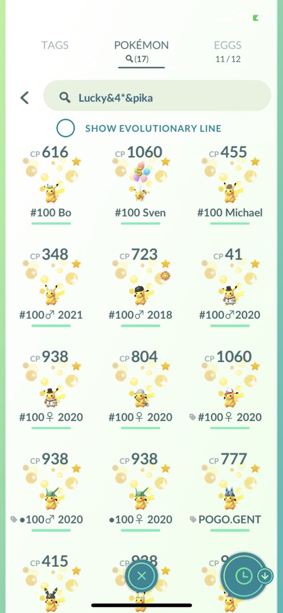 ZwilkeBE's tweet photo. Woeptidoe!🤩 Thx #POGOGENT Community om al jullie Pika met mij te traden!❤️#TradeOfTheDay #Pikachu #Hundo #HundoPikachu #Lucky #PokemonGo #ポケモンGO https://t.co/o4Q5UGcbXm