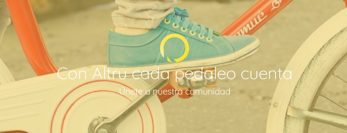 ProyectoALTRU's tweet photo. Join @ProyectoALTRU: With ALTRU you can do sport, mobilize and generate great benefits for you, your city and the planet. Our challenge is to reach the whole community, activating the latent energy that exists in each of us and all as a whole... https://t.co/YkgD9CBNMe #ZEROCO2 https://t.co/6FI8ttzPep