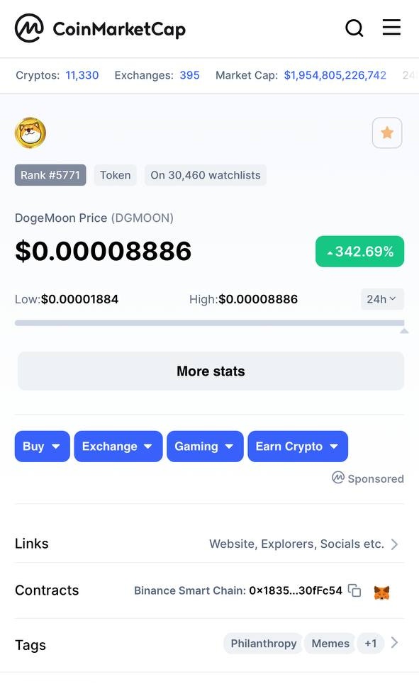 <a href="/ashwsbreal/">Ash</a> This beast for sure <a href="/DogeMoonMain/">DOGEMOON Official</a> we're just updated on <a href="/CoinMarketCap/">CoinMarketCap</a> 🚀🚀