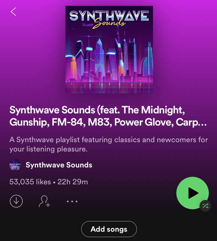 Hit the big 53,000 followers on the old playlist here, and growing rapidly every week!

To celebrate, I’m opening submissions right here, just drop your link, give a share, a RT and I’ll be listening to all of your tracks over the next week!

All the best! open.spotify.com/playlist/0QObI…