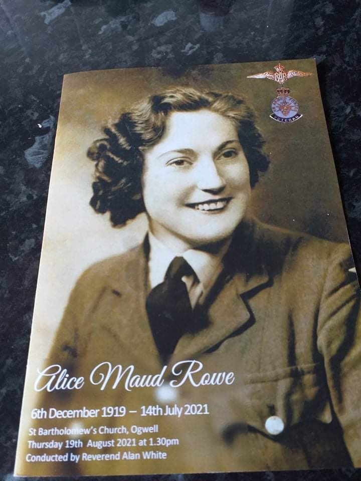 TorquayRAFA's tweet photo. The Torquay Branch of the RAF Association attended the funeral of Alice, 101, today. The standard was carried by the chairman, Steve Colhoun who was accompanied by Pam and Rod Long.  Steve was lucky to have met Alice on her 100th birthday !! https://t.co/tcHbVm013C