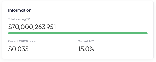 orionstaking's tweet photo. $70,000,000 hard cap reached in Orion Money community farming!!! Deposits are closed. 🔥🔥🔥
We're grateful to all our contributors and supporters! 💕💕
Orion Money protocol is just getting started and we have huge plans ahead! 🛠️🚀🌖

$UST $LUNA $ORION https://t.co/5ER1x5nb86