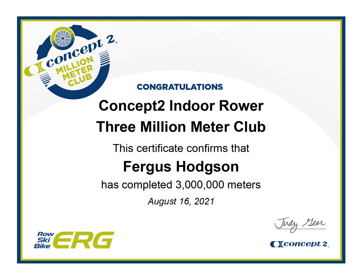 FergRunning's tweet photo. Another million meters down. This one took me just over nine months. I love my @concept2 machine!
Don't hesitate to connect with me, if you would like a training partner/community: https://t.co/U4ITMZVdgf.
#concept2 #rowing #erging #Indoorrowing https://t.co/ahiGgybxO8