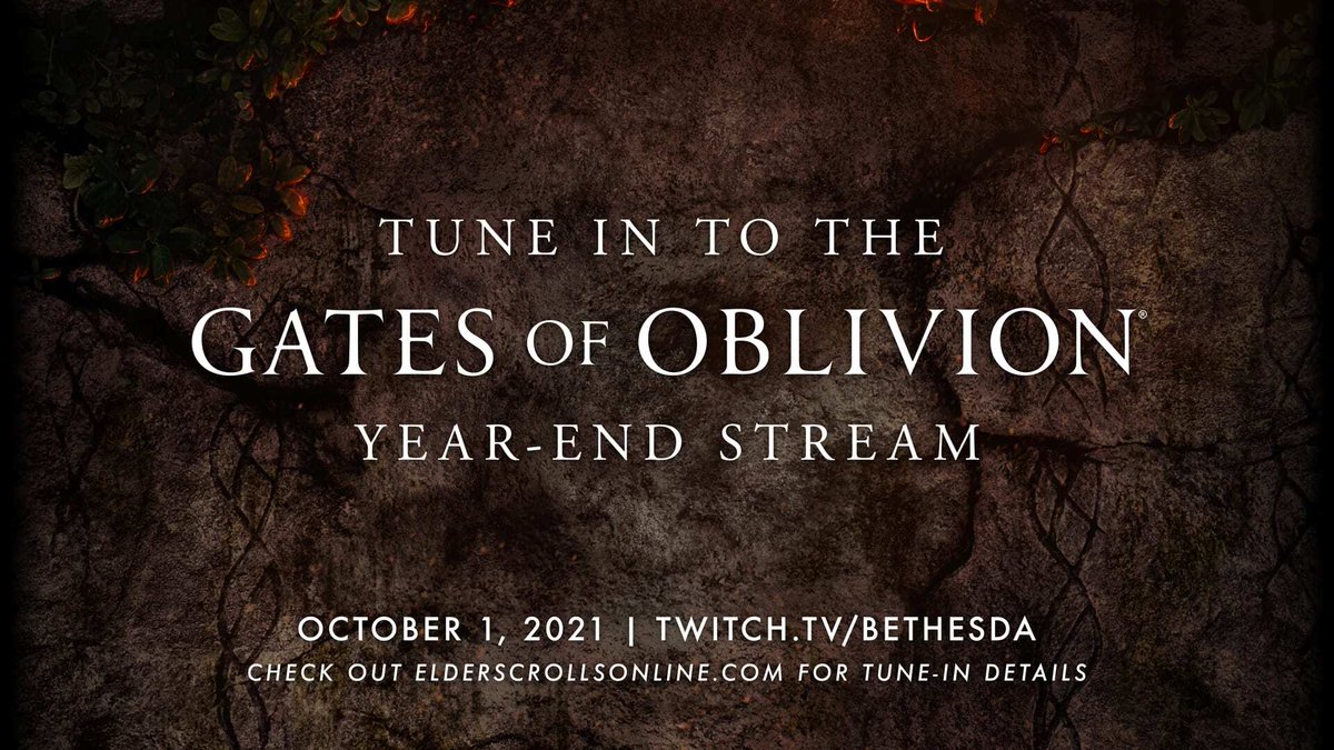 Tune in to the #GatesOfOblivion Year-End Stream on September 30 / October 1. More info on this coming soon! 👀