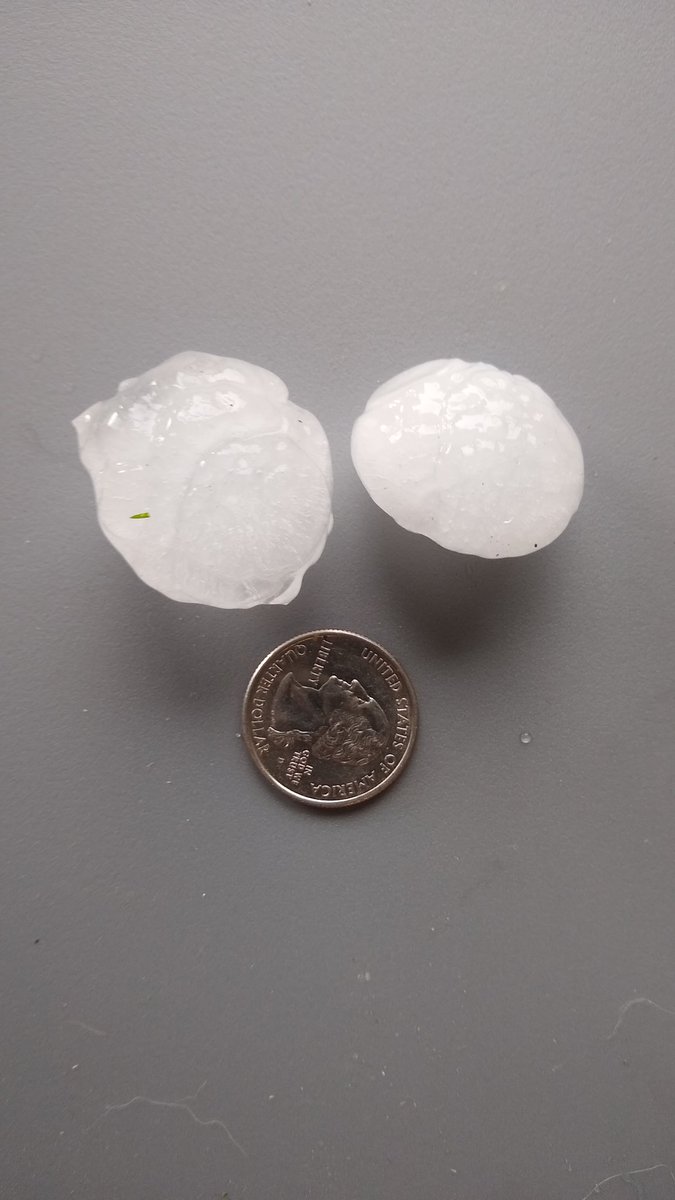 1"- 1.5" hail in Castle Rock, CO #nwsboulder  #cowx