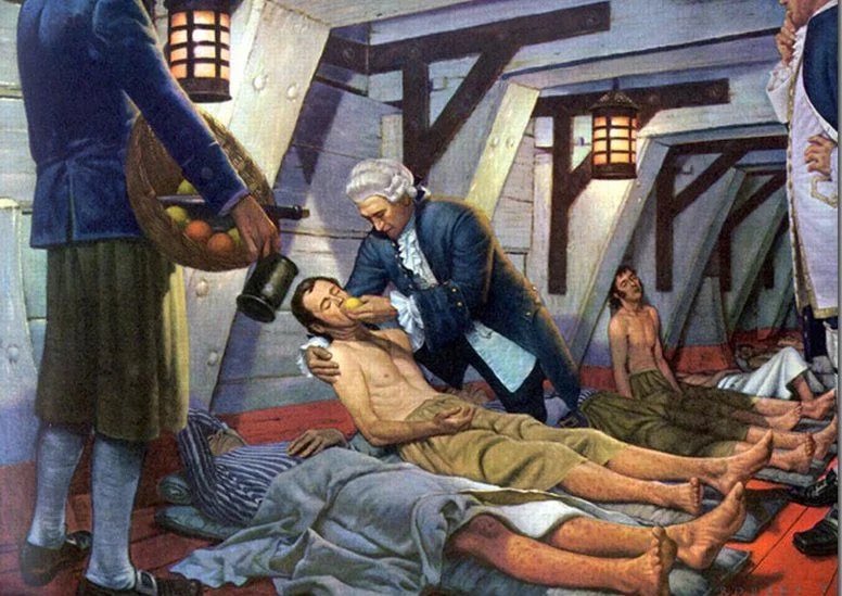 bobottle's tweet photo. #til James Lind, in 1747, set up the first multivariate test, giving 12 people 6 different treatments for scurvy. He found the right one, too.  Thanks for the A/B tests, James. #ux #medicine #experiment #test #hypotheses https://t.co/kBMBGxi0MK