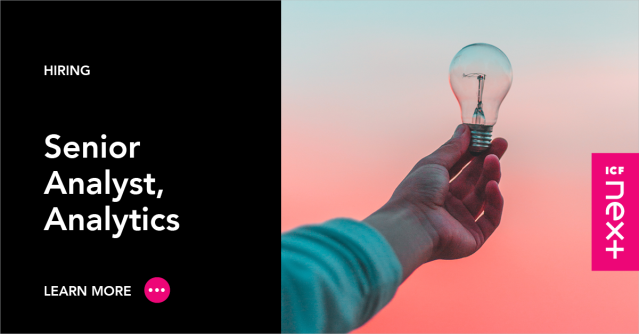 yes_JustT's tweet photo. We seek a communications measurement leader to deliver impactful strategy and insights. As part of our growing Analytics practice, you'll develop data and measurement strategies to create unique solutions to complex business problems. @joinICF https://t.co/RF8u2mCqtz https://t.co/PaU0mYExhP
