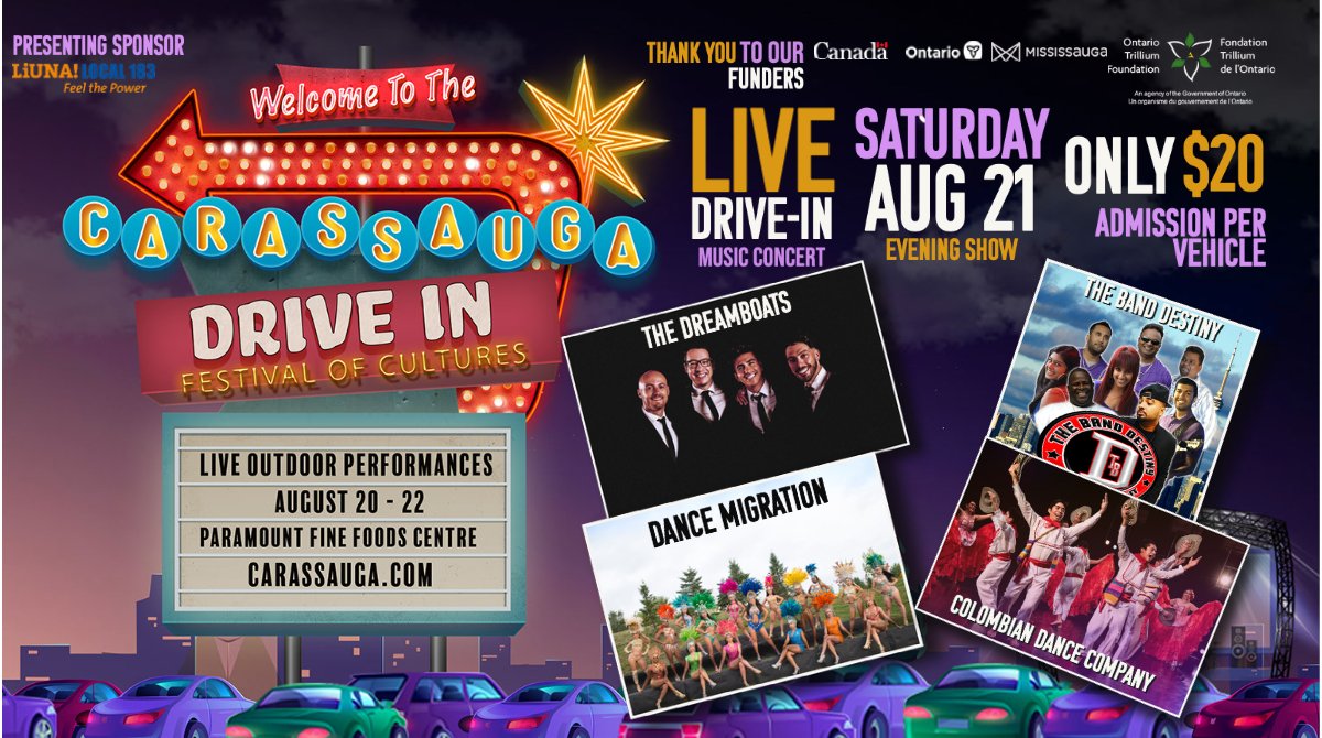This Saturday nights drive-in live music concert features <a href="/thedreamboats/">The Dreamboats</a> , <a href="/TheBandDestiny/">THE BAND DESTINY</a> and more. Our 2nd show kicks off at 9:30pm.
Bring your family or friends for one group price of $20 per vehicle per show. 
Click here tinyurl.com/5djpf2x4 
See you this weekend.