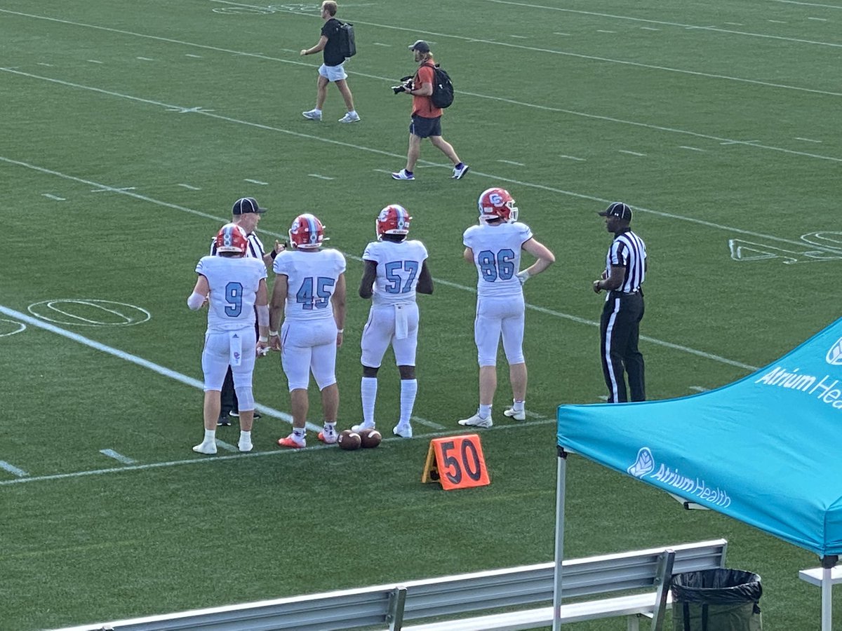 Catholic_FB's tweet photo. Tonight’s captains are Billy Brewer, Ariel Rodriguez, Tyler Mills and Robert McKernan. https://t.co/LnbprBjJZo