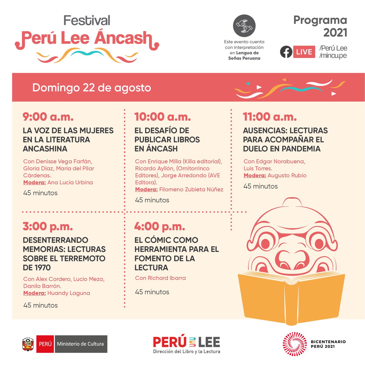 ave_editora's tweet image. Este domingo a las 10 a.m. Martín Arredondo Palacios @jorgemartin1492, nuestro editor, participará en la mesa "El desafío de publicar libros en Áncash" del evento Áncash Lee. ¡Los esperamos para conversar sobre este importante tema! #AncashLee @MinCulturaPe @LeePorGusto