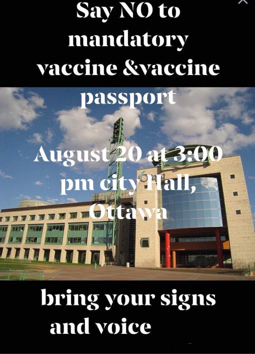 Say No to Mandatory Vaccines &amp; Paasports in Ottawa