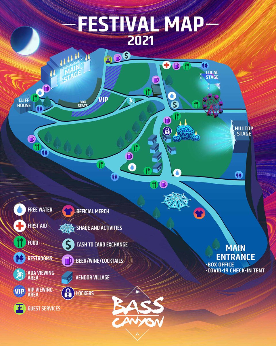 Bass Canyon 2021 Lineup Tickets Schedule Dates Spacelab