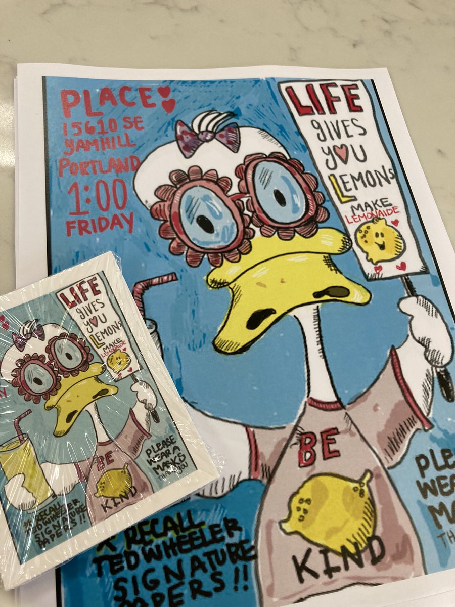 DuckPandemic's tweet photo. @supernovaxox If anyone wants to give a signature and make children happy ! tomorrow NE PDX #Rockwood #lemonaide https://t.co/Lx1bChR1RE