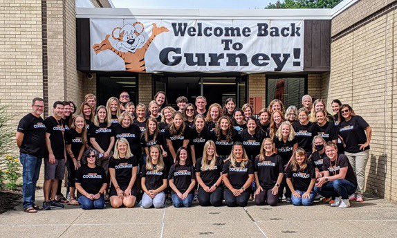 The best staff in the land welcomes you back to Gurney!!  Here's to a great year #cfevs!!! #CFChooseCourage