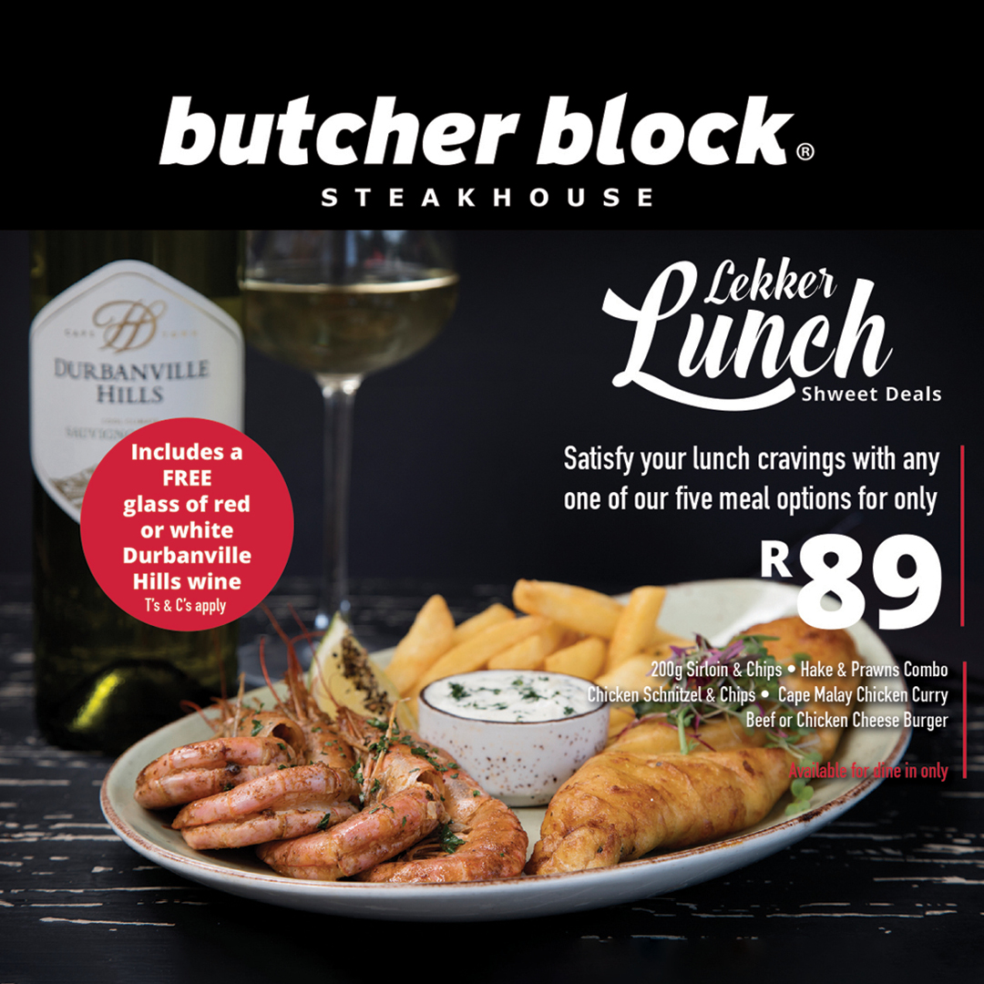 Sibaya Casino on Twitter "Indulge in schweet lunch deals at Butcher Block for only R89! Spoil