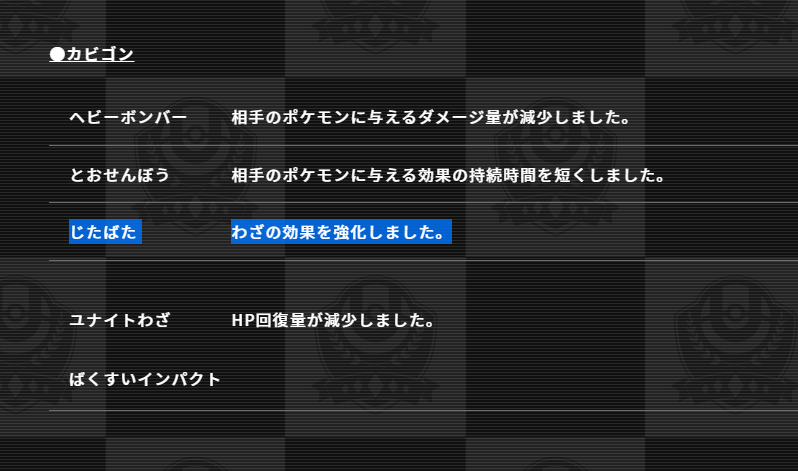 ポケットライン ポケモンユナイト速報 8 18 パッチノート検証 カビゴンのじたばた Rougsmth 様 提供 運営陣側でも検証してみましたが じたばた中の最低ダメージ じたばた中の最大ダメージ 移動速度上昇効果 持続時間 技の回復効果 何一つ ポケットライン ポケモンユナイト速報 8 18 パッチノート検証 カビゴンのじたばた Rougsmth 様 提供 運営陣側でも検証してみましたが じたばた中の最低ダメージ じたばた中の最大ダメージ 移動速度上昇効果 持続時間 技の回復効果 何一つ