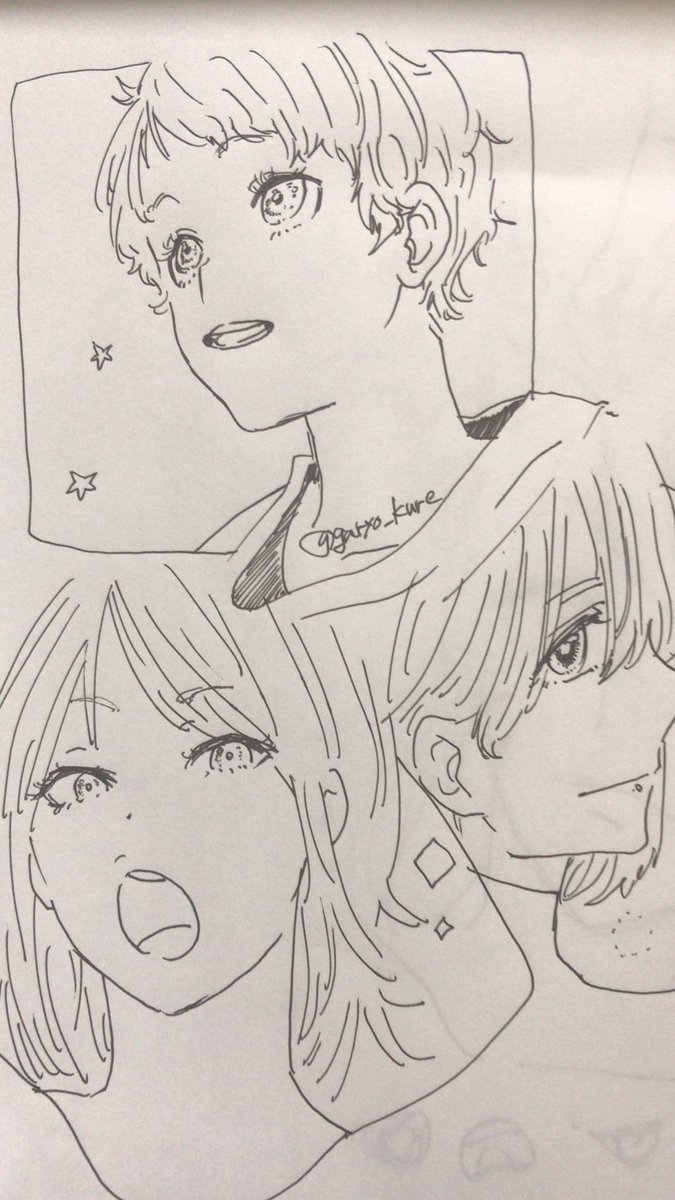 アナログでペンで一発下書きなし。
アナログの方が描きたい線が描ける気がして来た 