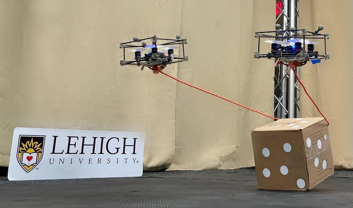 dsaldana1's tweet image. There are multiple methods for object manipulation with aerial robots, but most of them require additional equipment that increases the payload. Our team proposes to use a rope and quadrotors to interact with objects
Video: youtu.be/Ou6DPlXPE7A
@GustavoACardon1 @diegosdantonio
