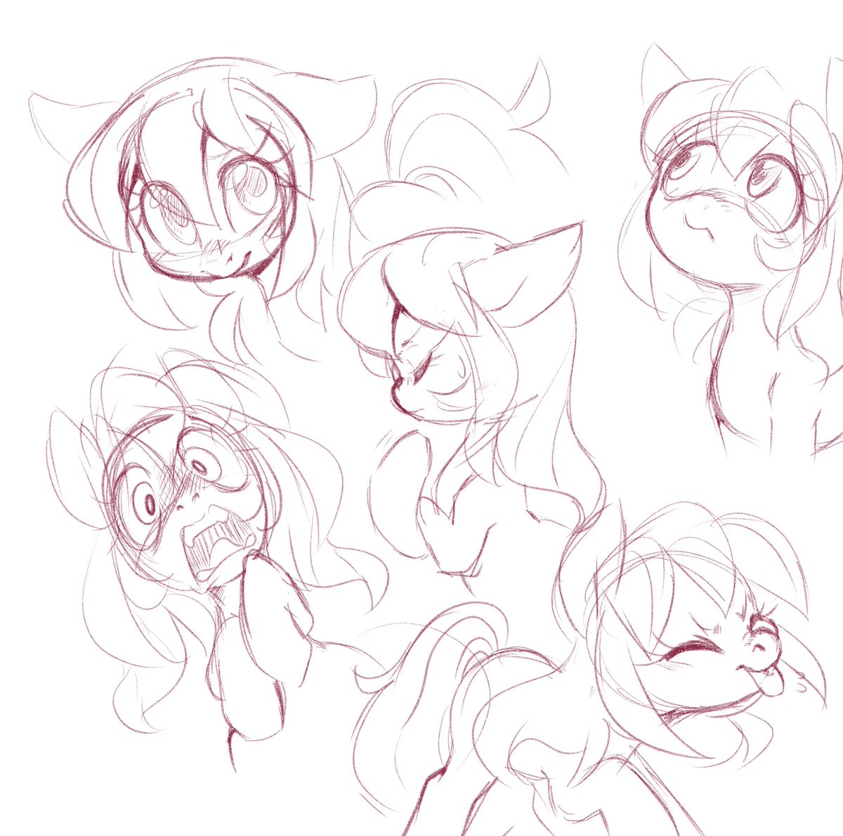 SwapPalette's tweet image. Scribbled some horses on my portable tablet while I'm away