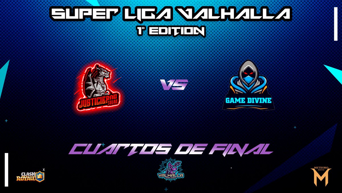 Valhalla Super League (@valhallasuperl) on Twitter photo 🏟️🌟 VALHALLA SUPER LEAGUE 🌟🏟️
SEGUNDO ENFRENTAMIENTOS DE 4° DE FINAL🤩
⚔️ @JS_esports_01 🆚 <a href="/GameDivine5/">⚡Game Divine⚡</a> ⚔️
Se enfrentarán en una dura batalla por un cupo en semifinales 💪🏻🤩
Quien avanzará?🤔 🏟️🌟 VALHALLA SUPER LEAGUE 🌟🏟️
SEGUNDO ENFRENTAMIENTOS DE 4° DE FINAL🤩
⚔️ @JS_esports_01 🆚 <a href="/GameDivine5/">⚡Game Divine⚡</a> ⚔️
Se enfrentarán en una dura batalla por un cupo en semifinales 💪🏻🤩
Quien avanzará?🤔