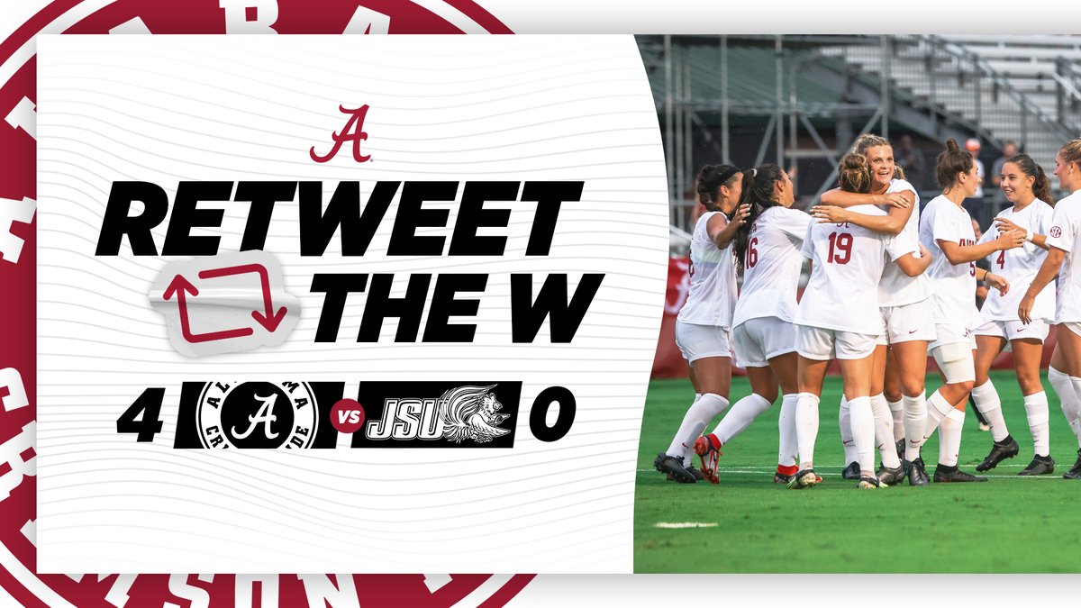 Roll Tide! @AlabamaSoccer defeats Jacksonville State in the first event of the 2021-22 athletics season! 🐘⚽️ #RollTide