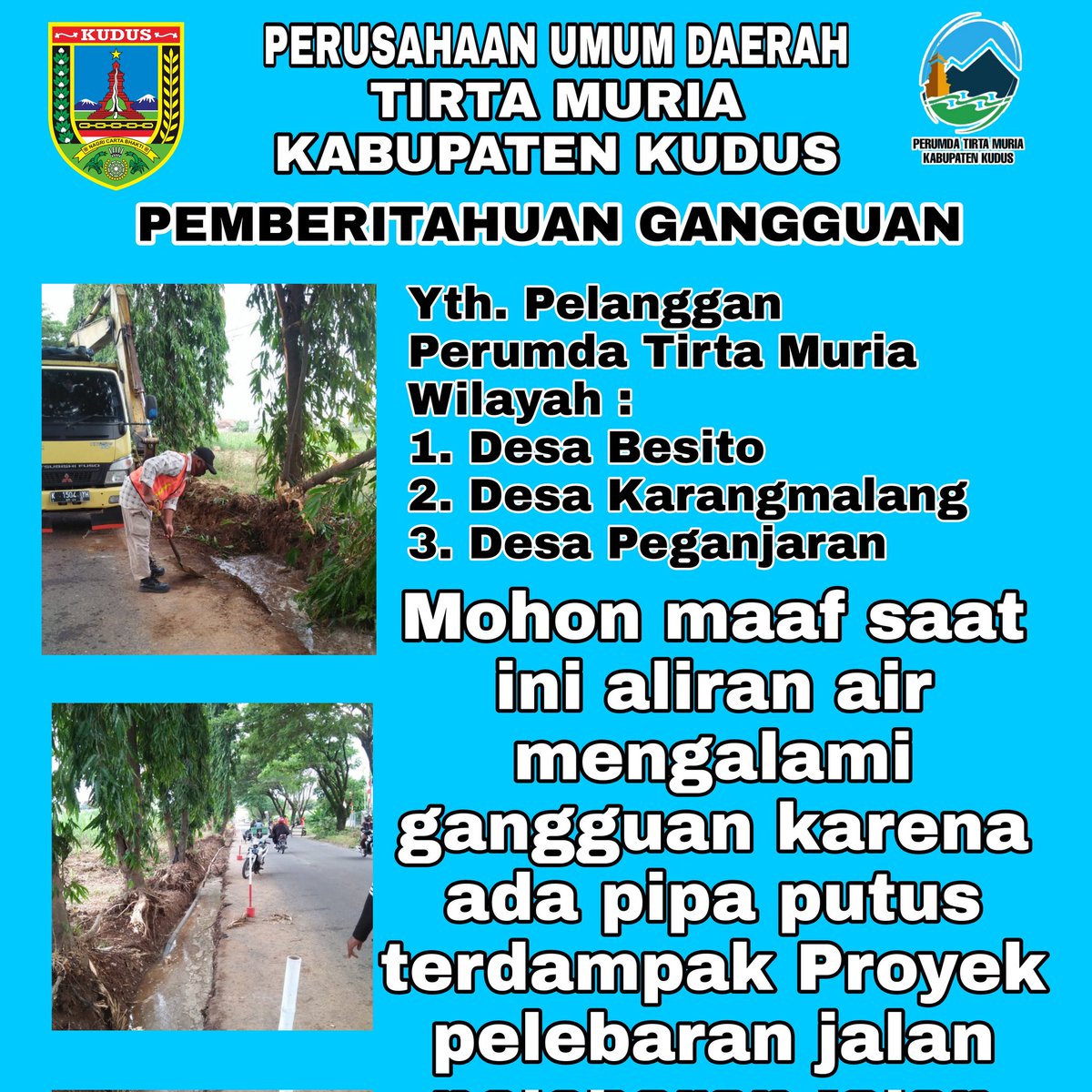 PERUMDA TIRTA MURIA (@pdamkabkudus) on Twitter photo 