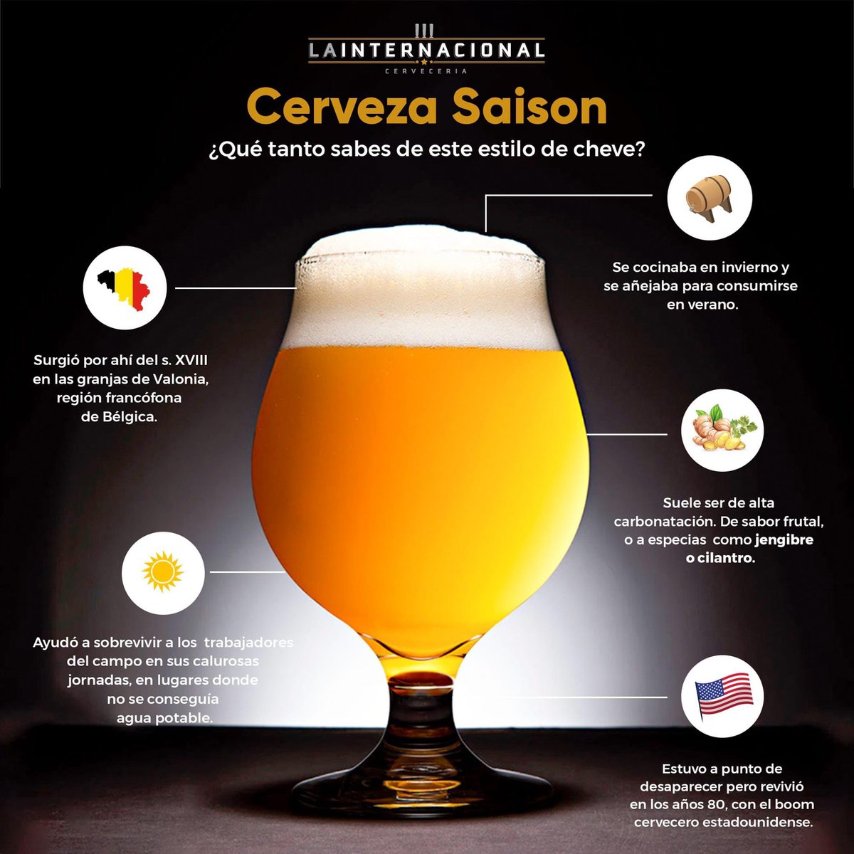 ❓Cuál es tu saison favorita❓

Un estilo muy ad hoc para esta temporada. Queremos saber cuáles saison son sus preferidas.

#hablamosCERVEZA