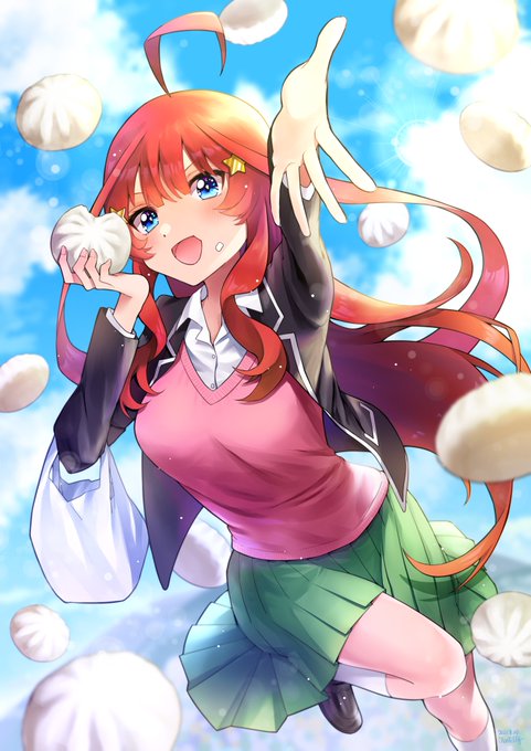 シャンティイ🍫skeb募集中！さんがTwitterに投稿した中野五月(五等分の花嫁)のイラスト。