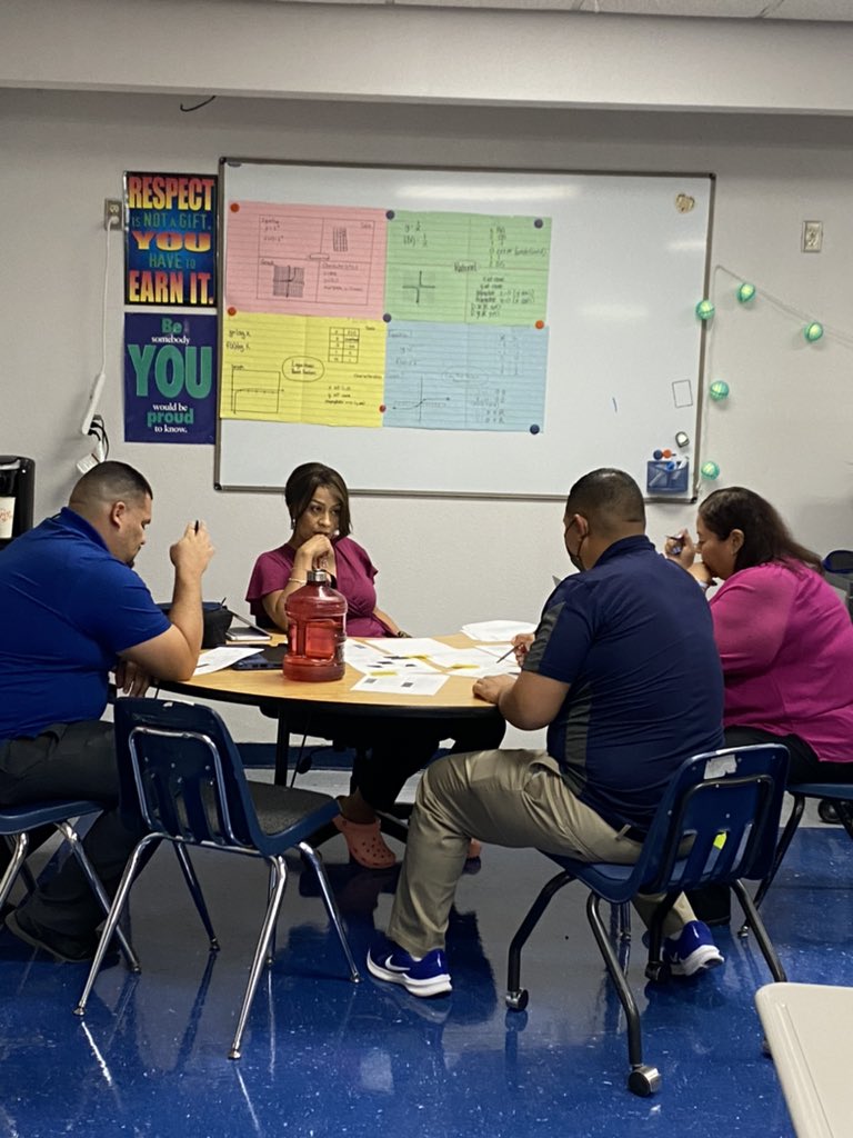 ALG 2 PLC meeting on their own time to get it done! #ItsWhatWeDo true dedication. It’s all about the students <a href="/DVHSYISD/">Del Valle HighSchool</a> <a href="/Acuna008/">Acuna</a>