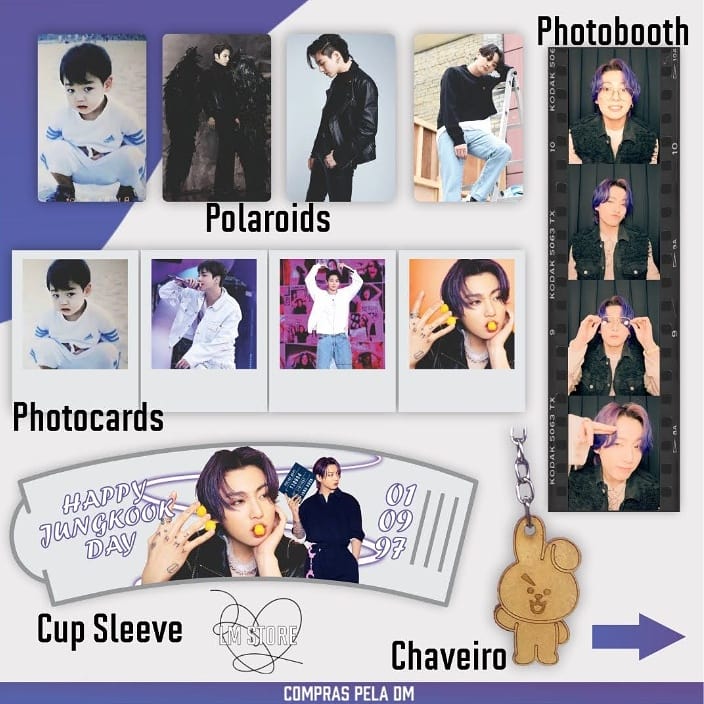 lovemyselfstore's tweet photo. 💜 KIT HAPPY JUNGKOOK DAY FANMADE 💜
💰R$30,00 
📦R$12 Frete Registrado (Curitiba-Pr e região entregamos pessoalmente)
Contém: 
-4 Photocards -4 Polaroids -2 Pôsters A5-1 Photobooth -1 Chaveiro Cooky -1 Cup Sleeve
+ BRINDES 
#papelariakpop #papelariakpopbr #fanmadebrasil https://t.co/YFUPYaNjQn
