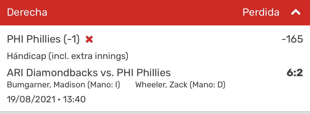 CONWIPICKSS's tweet image. MLB⚾️

Nos fuimos 1-1 en los picks del grupo raza 😶

Astros ML✅
Phillies -1❌

#GamblingTwitter #MLB #FreePick
